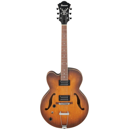 Ibanez AF55 Artcore Hollowbody Guitar Left Hand– Tobacco Flat