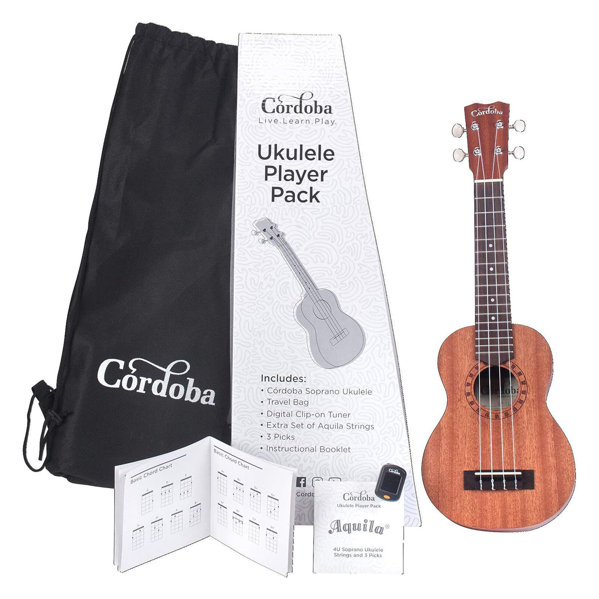 Cordoba Ukulele Player Pack - Ukulélé Soprano