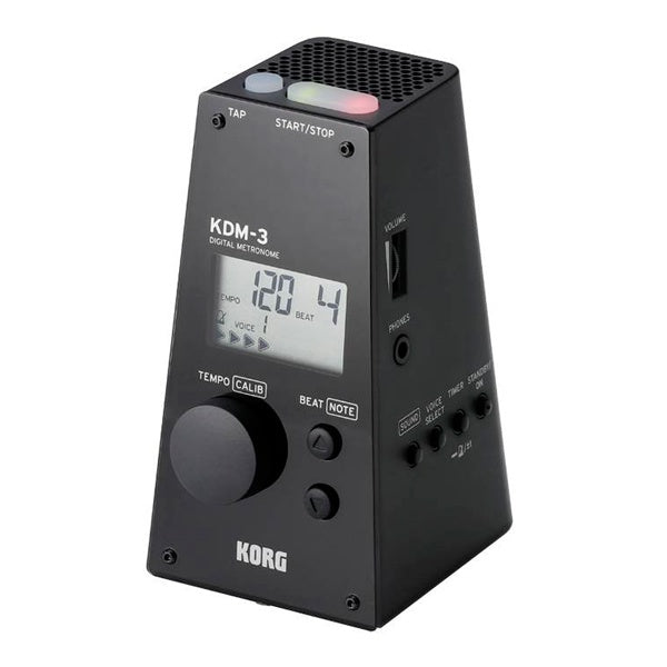 Korg KDM-3 Quartz Metronome w/Volume & amp; Rhythms - Black