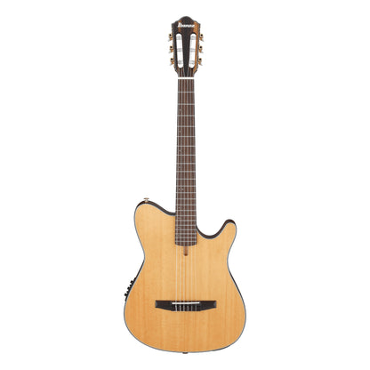 IBANEZ FRH10NBSF Thinline Nylon 6 String Acoustic Electric Guitar, Natural Flat