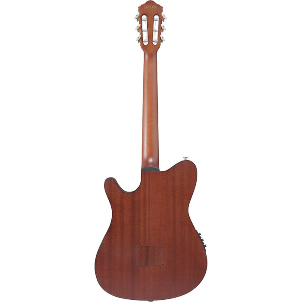 IBANEZ FRH10NBSF Thinline Nylon 6 String Acoustic Electric Guitar, Natural Flat