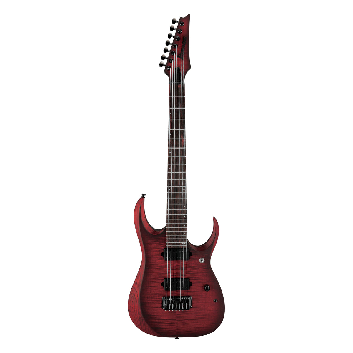 IBANEZ RGD 7str Electric Guitar, Stained Wine Red Bust Flat