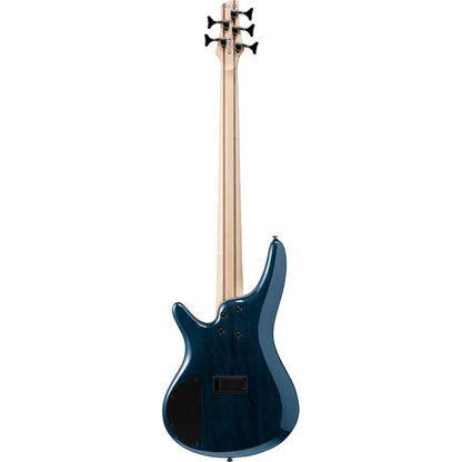 IBANEZ SR405EQMSCB 5 String Bass Guitar, Stained Cosmic Blue Starburst