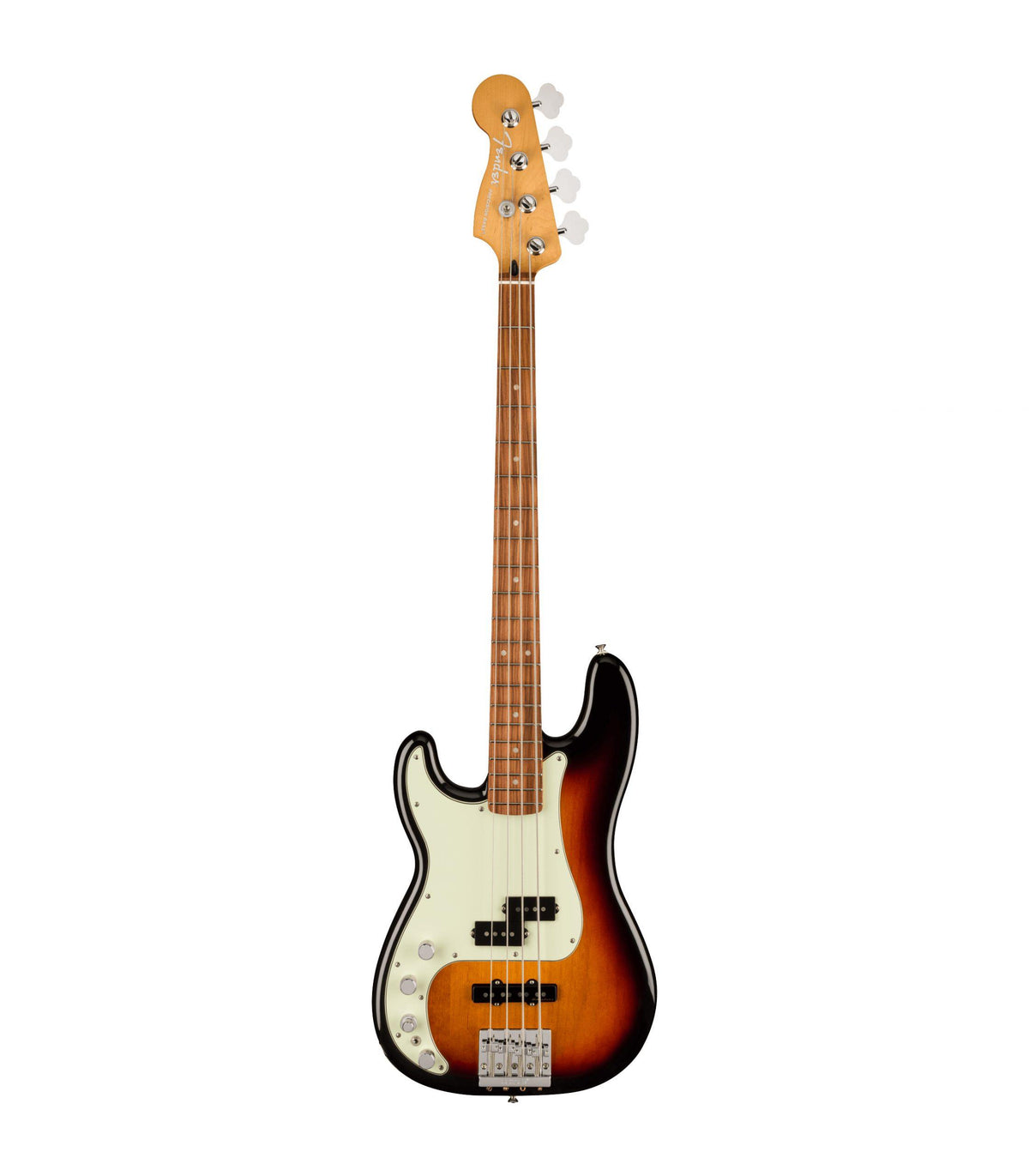 Fender Player Plus Precision Bass, Gaucher, Pau Ferro Fingerboard - 3-Colour Sunburst
